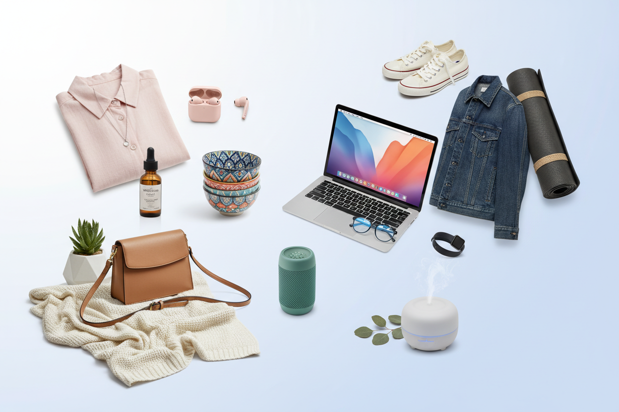 une image qui regroupe plein de produit 